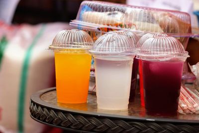Close-up of drink on table