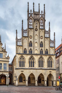 Low angle view of historical building against sky