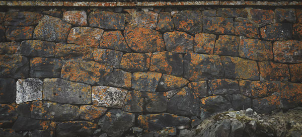 Full frame shot of stone wall