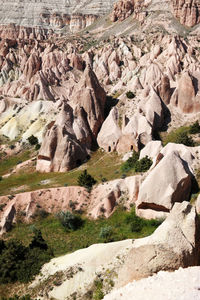 Rock formations on land