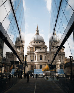 Cathedral amidst buildings in city