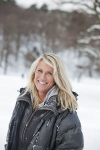 Mature woman smiling, gothenburg, sweden