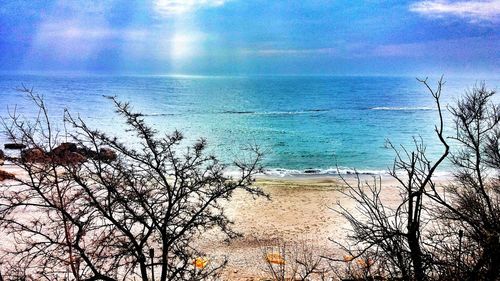 Scenic view of sea against sky