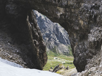 Scenic view of snowcapped mountains