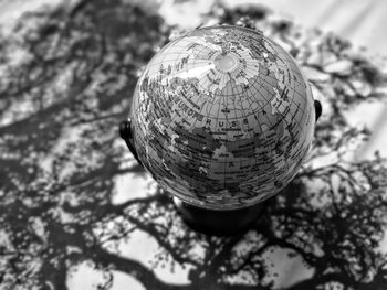 Low angle view of ball on tree