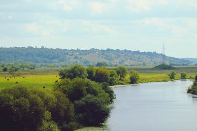 Scenic view of landscape against sky