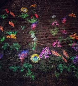 Close-up of multi colored wall