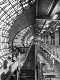 Interior of modern railroad station