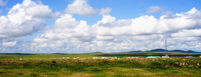 Panoramic view of landscape against sky
