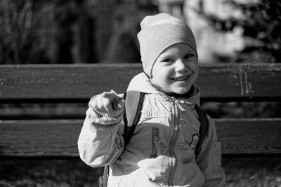 Portrait of smiling boy