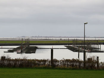 Scenic view of river against sky