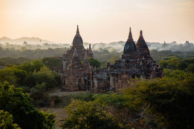 View of temple building against sky