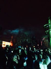 Group of people at concert