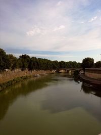 Scenic view of river against sky