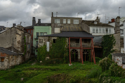 Buildings against sky in city