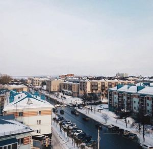 View of city at winter