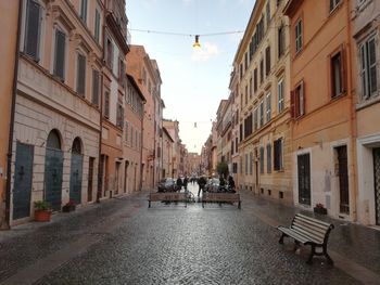 Street amidst buildings in city