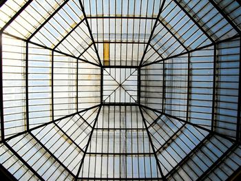 Low angle view of skylight