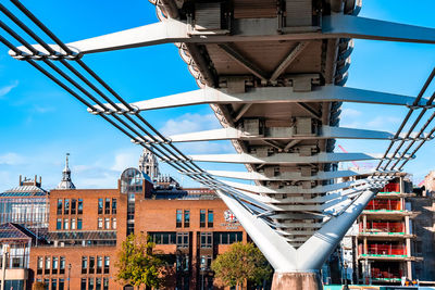 Millennium bridge and st. paul's cathedral in london