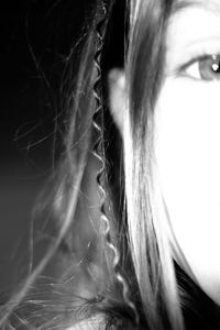 Close-up portrait of young woman