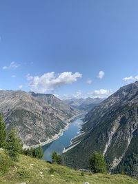 Scenic view of livigno landscape against sky