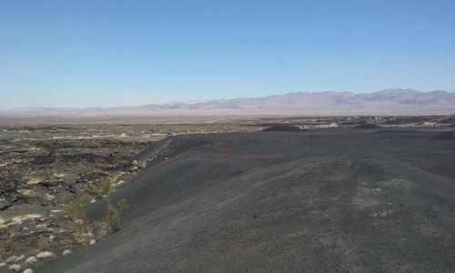 Scenic view of landscape against clear sky