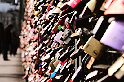 Close-up of multi colored objects