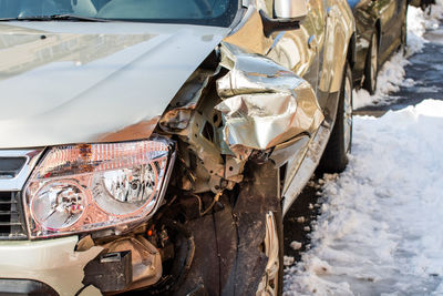 Close-up of car