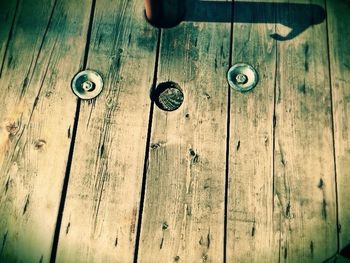 Close-up of wooden door