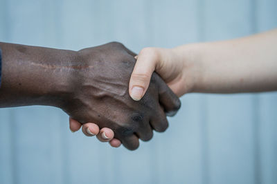 Close-up of human hands