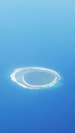 High angle view of jellyfish against blue sky