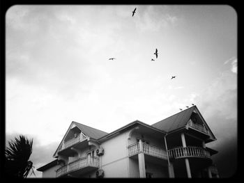 Low angle view of building against sky