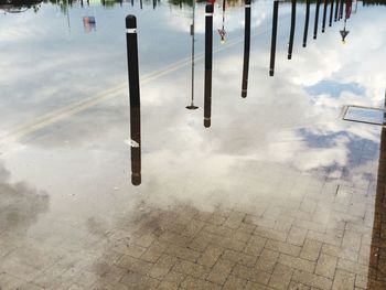 Reflection of clouds in water