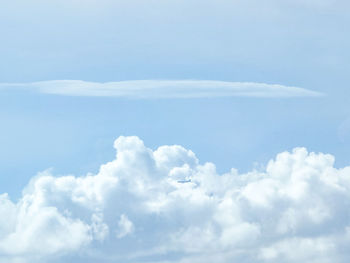 Low angle view of clouds in sky