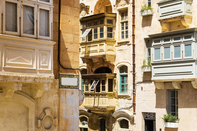 Full frame shot of old building in city