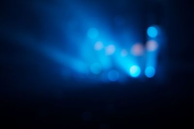 Defocused lights at night