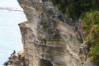 View of cliff against sky