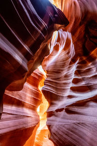 Glow in upper antelope canyon