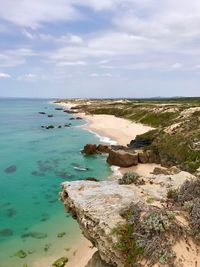 Scenic view of sea against sky