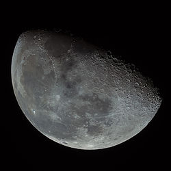 Close-up of moon at night