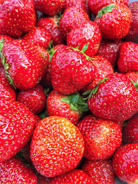 Full frame shot of fresh strawberries