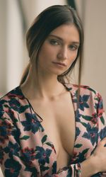 Portrait of sensuous woman at home