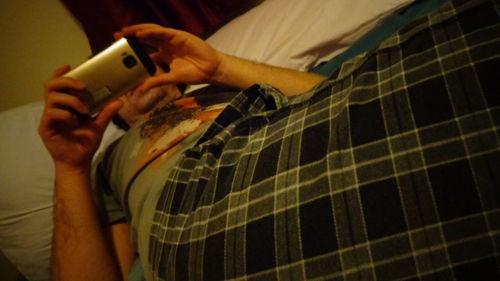 Cropped image of man