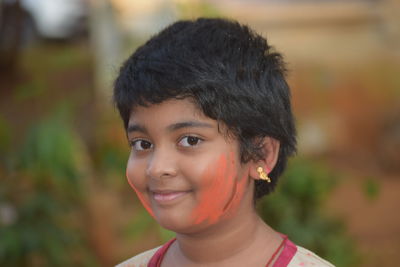 Portrait of smiling boy