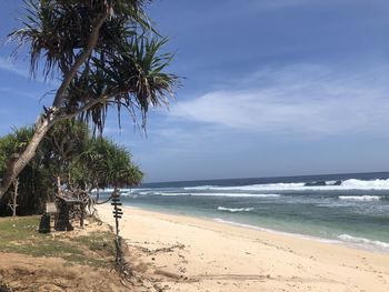 Scenic view of sea against sky