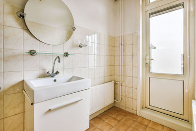 Interior of bathroom