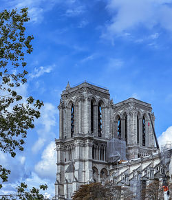 Low angle view of building against sky