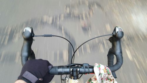 Reflection of woman in water