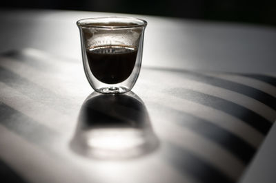 Close-up of drink on table