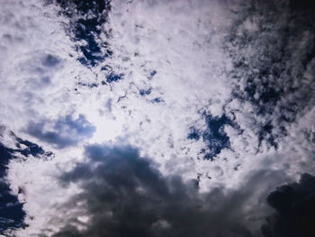 Low angle view of clouds in sky